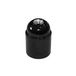 AD Bakelite lampholder Ε27 M10(1/8'') Black Aluminum Thread Plugs 