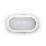 AD Bulkhead Led 169x115 - Oval 10W/4000K/IP54/White Outdoor Luminaires 
