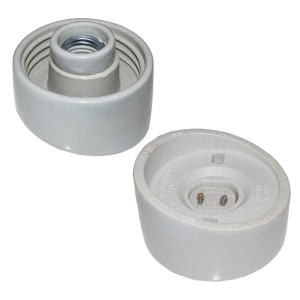 Lampholder Tilted Porcelain Base E27 Plugs 