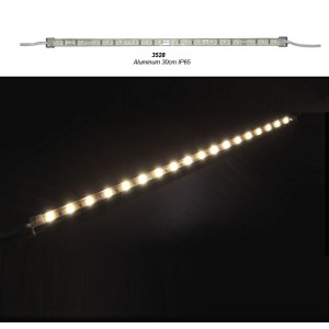 Led SMD Strip Aluminum Mini Bar - IP65 30cm DC12V 1.5W 18LED Warm White LED Tapes