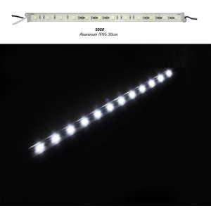 Led SMD Strip Aluminum Mini Bar - IP65 30cm DC24V 3W 12LED Cool LED Tapes