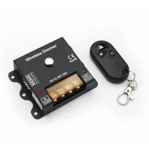 Ντίμερ με Τηλεχειριστήριο & Χειροκίνητο για Ταινία LED Μονόχρωμη - 12VDC 360W/24VDC 720W 30A Τροφοδοτικά Led Ταινιών