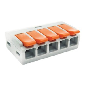 VLC LT-615 - 5P Πορτοκαλί Clip Square Terminal Block Κλέμες Onetrade