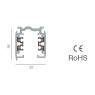 Lighting Rail - 3C/16A/230V 1m Black Rail Luminaires & accessories
