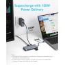 Anker A83740A2 - 7-in-1 USB-C Data Hub Dual 4K HDMI + USB-A 3.2 10Gbps + 2*USB-A 2.0 + USB-C PD 85W, Μαύρο Computer accessories Onetrade