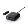 Anker A2154G11 - Desktop Charger 112W 6-Port USB Charging Hub με 3 PD/PIQ3.0 Θύρες & 3 USB-A, & Οργανωτής Καλωδίων, Black Computer accessories Onetrade
