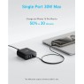 Anker A2154G11 - Desktop Charger 112W 6-Port USB Charging Hub με 3 PD/PIQ3.0 Θύρες & 3 USB-A, & Οργανωτής Καλωδίων, Black Computer accessories Onetrade