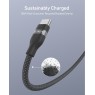 Anker A82E2H11 - Nano Καλώδιο USB-C σε USB-C 0.9μ. 240W με Νάυλον ύφανση, Black Καλώδια Onetrade