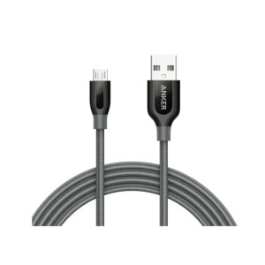 Anker ANKIP-A8143GA1 - PowerLine+ Καλώδιο 1.8μ. Micro USB σε USB 2.0 με Νάυλον ύφανση, Μαύρο Καλώδια Onetrade