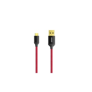 Anker A8143G91 PowerLine+ Καλώδιο 2μ. Micro USB σε USB 2.0 με Νάυλον ύφανση, Κόκκινο Καλώδια Onetrade
