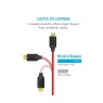 Anker A8143G91 PowerLine+ Καλώδιο 2μ. Micro USB σε USB 2.0 με Νάυλον ύφανση, Κόκκινο Καλώδια Onetrade