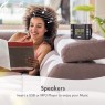 August MB300B - Mini MP3 Musicbox με FM Clock Radio Καφέ Ασύρματα Ηχεία Onetrade