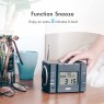 August MB300B - Mini MP3 Musicbox με FM Clock Radio Καφέ Ασύρματα Ηχεία Onetrade