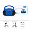 August SE20L - Portable Radio with Bluetooth Speaker Blue Wireless Speakers Onetrade