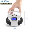 August SE20W - Portable Radio with Bluetooth Speaker White Wireless Speakers Onetrade