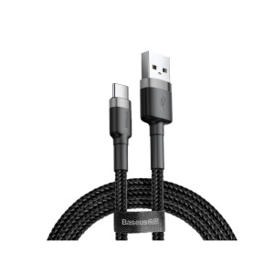 Baseus CATKLF-AG1 - Cafule Καλώδιο USB-C 0.5μ. με Νάυλον Ύφανση, Μαύρο Καλώδια Onetrade