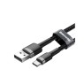 Baseus CATKLF-AG1 - Cafule Καλώδιο USB-C 0.5μ. με Νάυλον Ύφανση, Μαύρο Καλώδια Onetrade