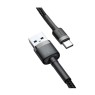 Baseus CATKLF-AG1 - Cafule Καλώδιο USB-C 0.5μ. με Νάυλον Ύφανση, Μαύρο Καλώδια Onetrade
