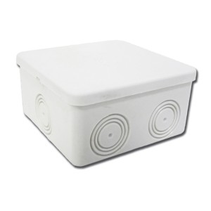 Courbi - Square Watertight Boxe 80x80x40mm With Knock Outs IP54 Cable Junction Box Onetrade