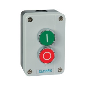EL- Διακόπτης Δύο Μπουτόν EL1-BP213/1NO/1NC/IP65/Πράσινο-Κόκκινο