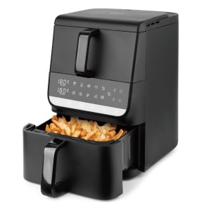 Emerio AF-133542 - Double Chamber XL Air Fryer, Κάθετη Φριτέζα Αέρος με 2 Κάδους (3.5lt + 6.5lt), 2 Heating Elements & Οθόνη Αφής 2500W Air Fryer