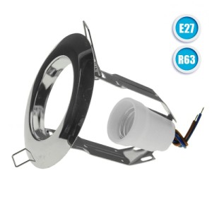 Χωνευτή Στρογγυλή Βάση Μπετού - R63/E27/Φ110 Εξαρτήματα Λαμπτήρων Onetrade