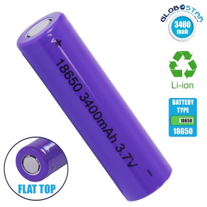Επαναφορτιζόμενη Μπαταρία Λιθίου Flat Pin18650/3400mAh/3.6V 1 τμχ Μπαταρίες  Onetrade
