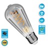Λάμπα Ρετρό 6W/2700K E27 230V με Φιμέ Γυαλί Λάμπες LED Filament