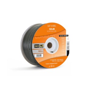 Lokmann 1951-B - RG6 135dBS Μαύρο 100m Ομοαξονικό Καλώδιο Καλώδια Onetrade