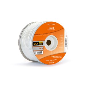 Lokmann 1951 - RG6 135dBS Άσπρο 100m Ομοαξονικό Καλώδιο Καλώδια Onetrade