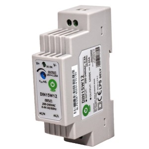 MPL- Τροφοδοτικό Ράγας - MW MDIN15W/12V Τροφοδοτικά ράγας