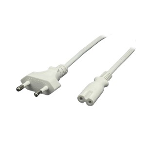 MPL Power Elektro POSAC-C7EU18WH Καλώδιο Τροφοδοσίας Ρεύματος 2x0.75mm 1.8m/Άσπρο Καλώδια Onetrade