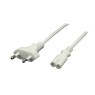  MPL Power Elektro Power Cable POSAC-C7EU18WH 2x0.75mm 1.8m/White Cables Onetrade