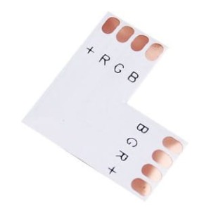MPL Power Elektro CONT-10L-RGB Γωνιακός Connector Για RGB LED Ταινίες 10mm Εξαρτήματα Onetrade