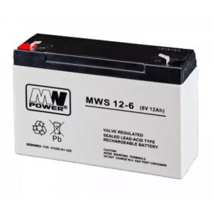 MPL Power Elektro Επαναφορτιζόμενη Μπαταρία Μολύβδου - VRLA MWS 6V/12Ah Μπαταρίες Μολύβδου Onetrade