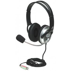 Manhattan ICC SH-555 - Stereo Headphone With Microphone Computer accessories Onetrade