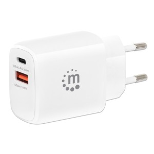 Manhattan IPW-USB-33WCWH - Mini wall USB Charger 30w White Power Supplies Onetrade