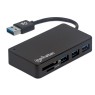 Manhattan IUSB3-HUB3SDM - USB3.2 3Port And 1 Hub SD Card Reader USB Hubs Onetrade