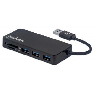 Manhattan IUSB3-HUB3SDM - USB3.2 3Port And 1 Hub SD Card Reader USB Hubs Onetrade