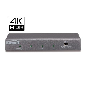 Marmitek Split 612 UHD 2.0 - HDMI splitter with 3D | 4K60 (4:4:4) | HDCP 2.2 | - 1 in / 2 out HDMI Split Onetrade
