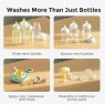 Momcozy BS003-GW12NB-A - KleanPal Pro Baby Bottle Washer, Πλυντήριο, Στεγνωτήριο & Φορητός Βρεφικός Αποστειρωτής για 4 Μπιμπερό Baby & Care