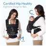 Momcozy BC001-BY12NB-A - PureHug Εργονομικός Μάρσιπος Μεταφοράς Μωρού από Νεογέννητο 3kg έως Νήπιο 20kg με Διάτρητο Ύφασμα, Air Mesh Black Baby & Care