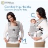 Momcozy BC001-DG00NB-A - PureHug Εργονομικός Μάρσιπος Μεταφοράς Μωρού από Νεογέννητο 3kg έως Νήπιο 20kg με Διάτρητο Ύφασμα, Air Mesh Grey Baby & Care