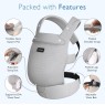 Momcozy BC001-DG00NB-A - PureHug Εργονομικός Μάρσιπος Μεταφοράς Μωρού από Νεογέννητο 3kg έως Νήπιο 20kg με Διάτρητο Ύφασμα, Air Mesh Grey Baby & Care