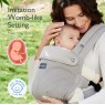 Momcozy BC001-DG00NB-A - PureHug Εργονομικός Μάρσιπος Μεταφοράς Μωρού από Νεογέννητο 3kg έως Νήπιο 20kg με Διάτρητο Ύφασμα, Air Mesh Grey Baby & Care