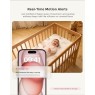 Momcozy BM016-WH94BA-A - Smart WiFi Baby Monitor, Ασύρματη Ενδοεπικοινωνία Μωρού 1080P, 5", 2-Way Audio, Night Vision & Χρήση με APP Baby & Care
