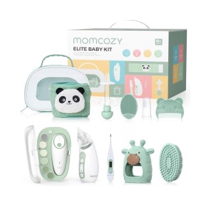 Momcozy CK019-GE00BA-A - Elite All-in-one Baby Kit, Βασικό Κιτ Μωρού 11 Τεμαχίων για Περιποίηση, Υγεία & Καθαριότητα, Πράσινο Baby & Care