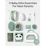 Momcozy CK019-GE00BA-A - Elite All-in-one Baby Kit, Βασικό Κιτ Μωρού 11 Τεμαχίων για Περιποίηση, Υγεία & Καθαριότητα, Πράσινο Baby & Care