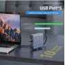 Nordic DOCK-221 - Σταθμός σύνδεσης USB-C 15-σε-1 Διπλές οθόνες 4K, PD 100W, & Card Reader Καλώδια Onetrade