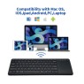 Nordic KB-100 - Ultra Slim Bluetooth V5.0 Πληκτρολόγιο Multi-Device Keyboard με Touchpad Αξεσουάρ υπολογιστών Onetrade